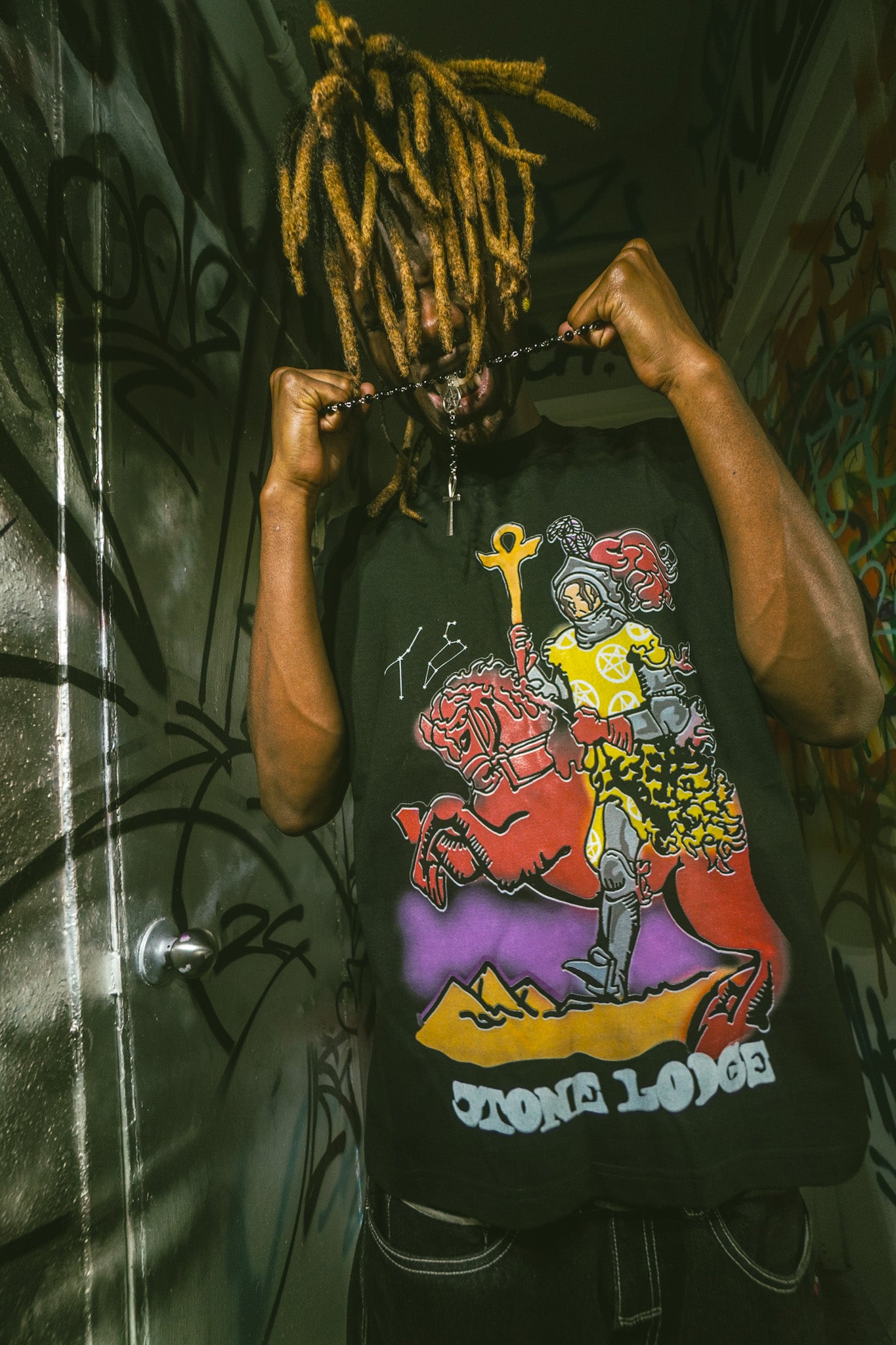 Knight of Wands Tarot Card T-Shirt